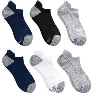 Hanes Men's Moves Performance, Moisture-Wicking Ankle & Low-Cut Socks,